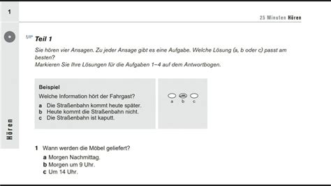 modelltest 11 B1 hören prüfung mit lösung YouTube
