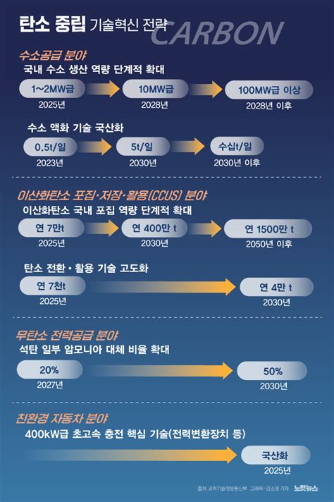 정부 탄소 중립 기술혁신 전략로드맵 마련 그래픽뉴스 네이트 뉴스