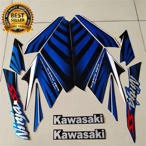 Jual Striping Kawasaki Ninja Ss 2014 2015 Biru List Body Standar Di