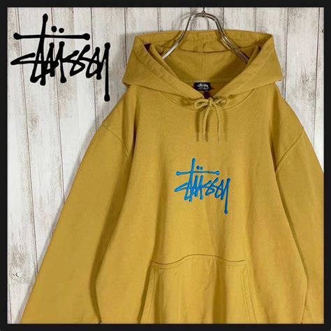 47％割引グリーン系l『2年保証』 【即完売品】ステューシー Stussy センター 刺繍 パーカー 超希少カラー パーカー トップス