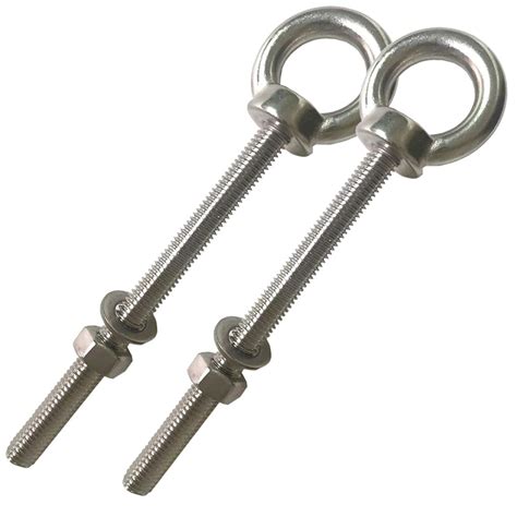 Hyxxyy Stainless Steel Eye Bolt Pack M Shoulder Eye Bolts X