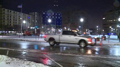 Snowy And Windy Morning In Wilkes Barre