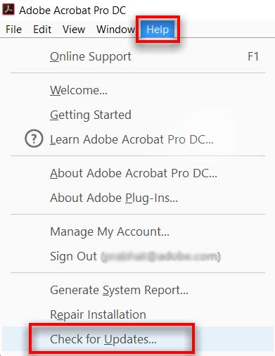 Manually Update Adobe Acrobat Software