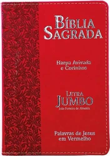 Bíblia Sagrada Arc Harpa Letra Extra Gigante Jumbo Capa Luxo Frete grátis