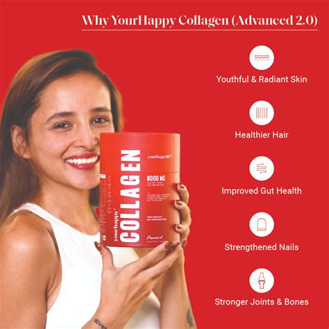 Buy Yourhappylife Marine Collagen Advanced Mg With Glutathione