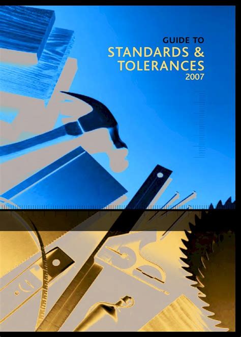 Pdf Guide To Standards Tolerances Sos Structural Siteworks