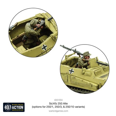 Bolt Action Sdkfz 250 Alte Half Track Options To Make 2501 2503
