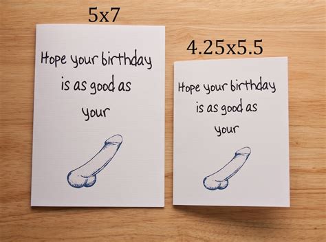 Birthday Card Penis Card Naughty Card Dirty Card Dick Etsy