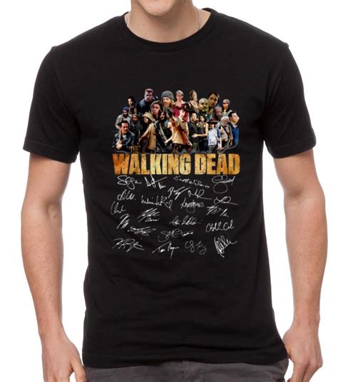 Official The Walking Dead Signature Shirt Hoodie Sweater Longsleeve