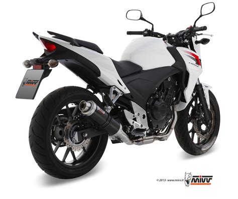 Pot déchappement HONDA CB 500 F X Mivv Gp Inox noir H 051 LXB Mivv