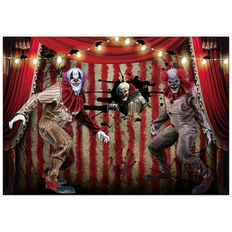 Buy Allenjoy 82 X 59 Halloween Evil Clown Backdrop Horror Scary