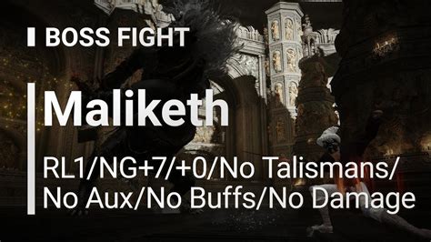 Elden Ring Maliketh Rl Ng No Talismans No Aux No Buffs No