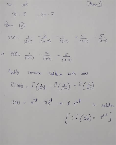 Solved Use The Method Of Laplace Transform To Solve The Initial Value