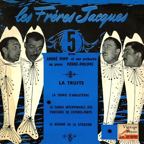 Vintage French Song N Eps Collectors La Truite By Les Fr Res