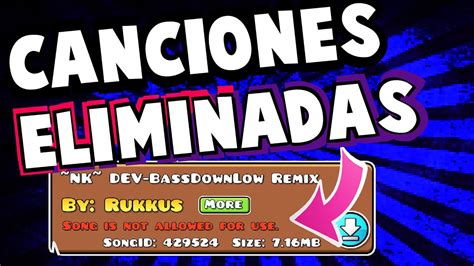 C Mo Poner Canciones Eliminadas De Geometry Dash Sin Root Youtube