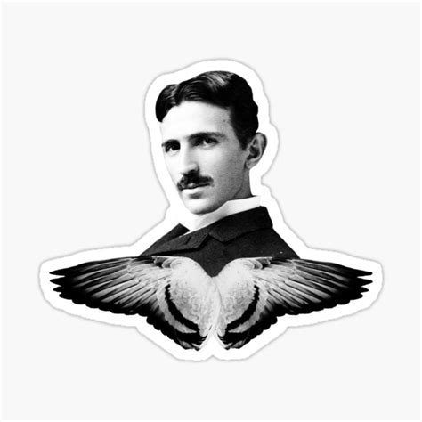 "Nikola Tesla Pigeon " Sticker by whaleguy | Redbubble