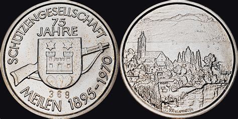 Schützenmedaille 1970 75 Jahre Schützengesellschaf