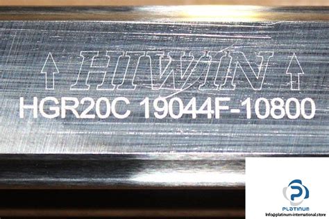 Hiwin Hgr C Linear Guideway Rail Platinum International