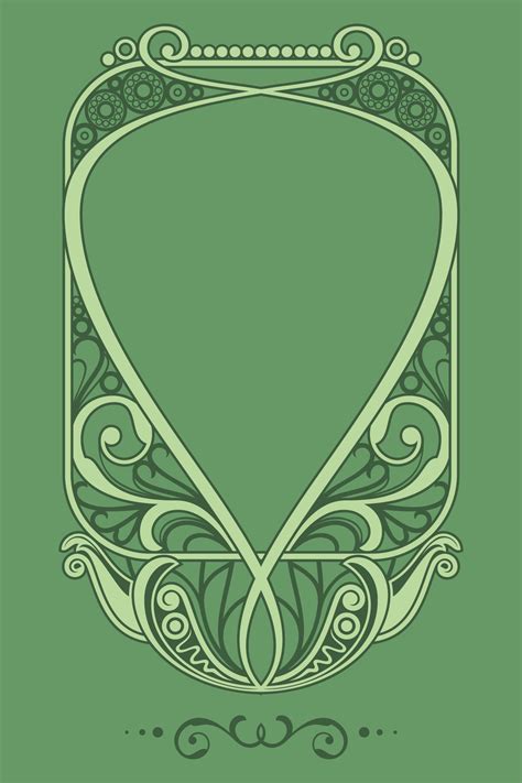 art nouveau border 1