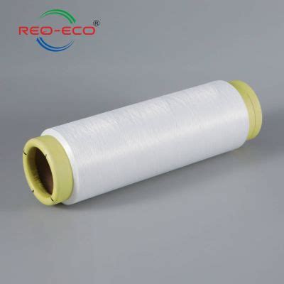 100 Post Consumer Recycled Polyester Filaments POY Yarn 75D 72f Raw