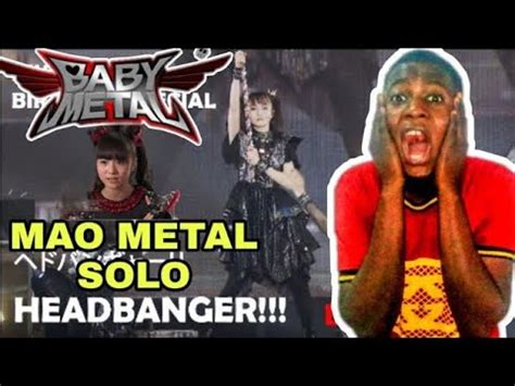 BABYMETAL HEADBANGER MOA METAL SOLO REACTION VIDEO Amazing