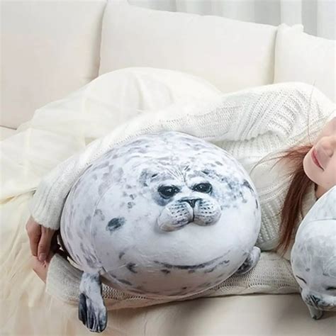 Chubby Fat Seal Plushie For Comforting Hugs Inspire Uplift