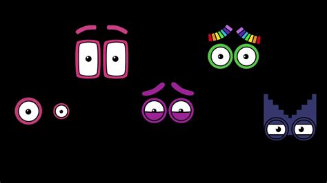 Numberblocks Eyes In The Dark Remix Numberblocks Eyes 1 To 60 Youtube