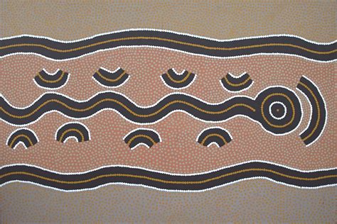 Australian Aboriginal Art Snake