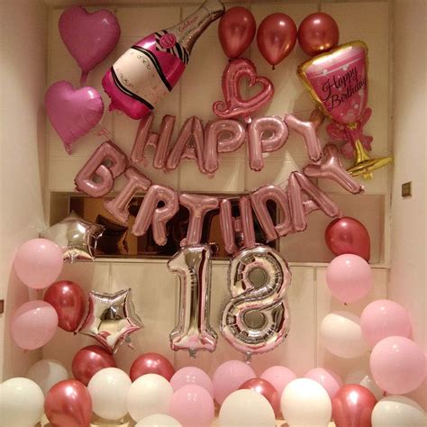 Party Decorations For 18th Or 81st Birthday Partypink Balloons Kit