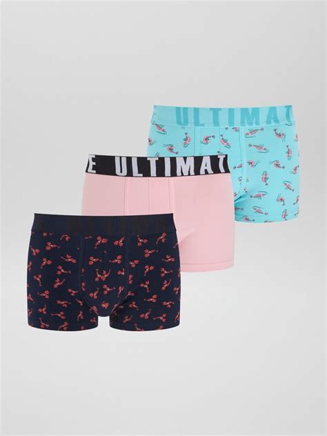 Lot De Boxers Fantaisie Bleu Kiabi