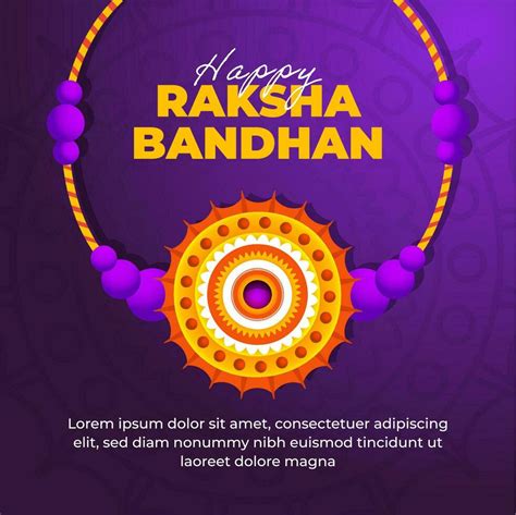 Indian Festival Of Brother And Sister Bond Happy Raksha Bandhan