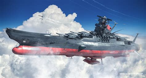 Artstation Space Battleship Yamato Michael Lee Battleship