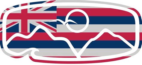 Hawaiian Flag Decal Mokulua Surf Co