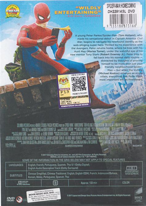 Spider-Man Homecoming (DVD) - Speedy Video