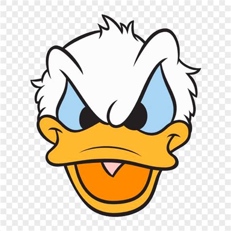 Donald Duck Angry Face Disney Character HD PNG | Citypng