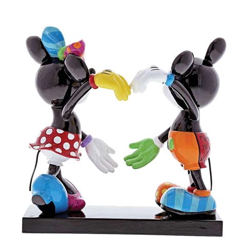 Figurine De Collection Mickey Et Minnie Par Romero Britto