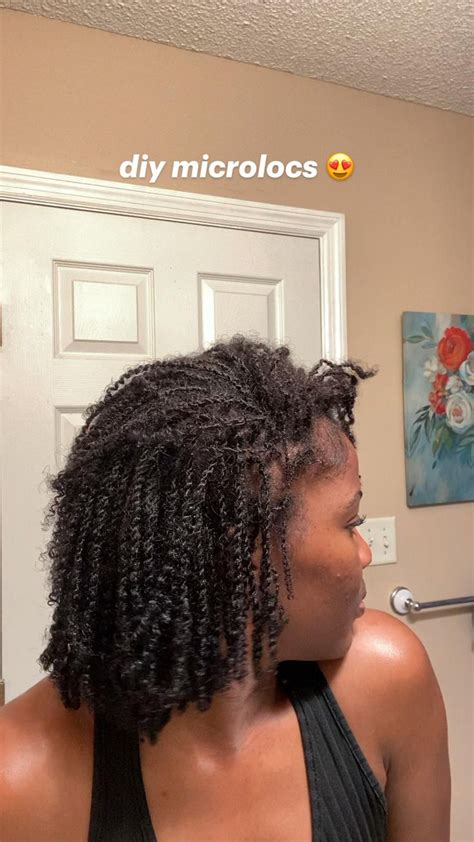 Diy Microlocs Loc Hairstyles Loc Styles Loc Hair Care Two Strand Twist