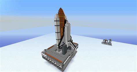 Space Shuttle on Launchpad Minecraft Map