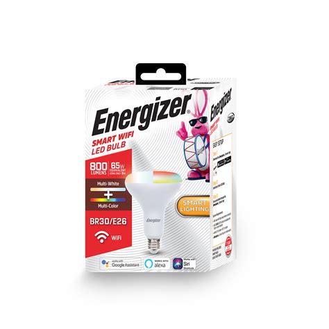 Smart Wifi Multi Color Multi White LED Light Bulb BR30 Energizer