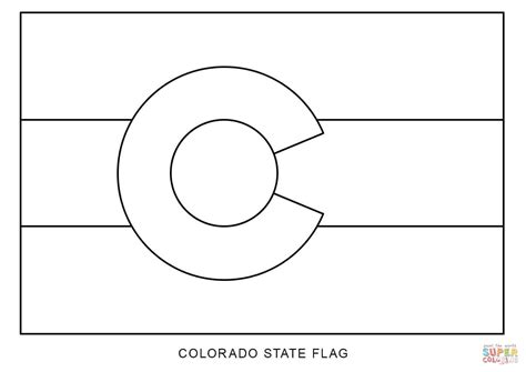 Flag of Colorado coloring page | Free Printable Coloring Pages