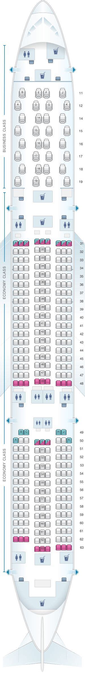 Airbus A350 900 Seat Map Thai Airways