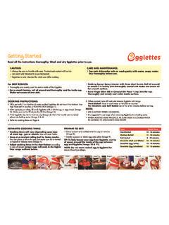 Egglettes Instruction Manual