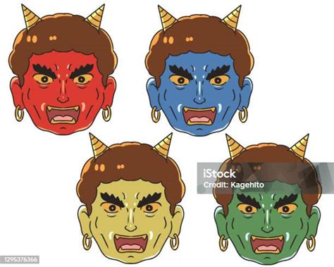 Demon Face Scary Stock Illustration - Download Image Now - Corner ...