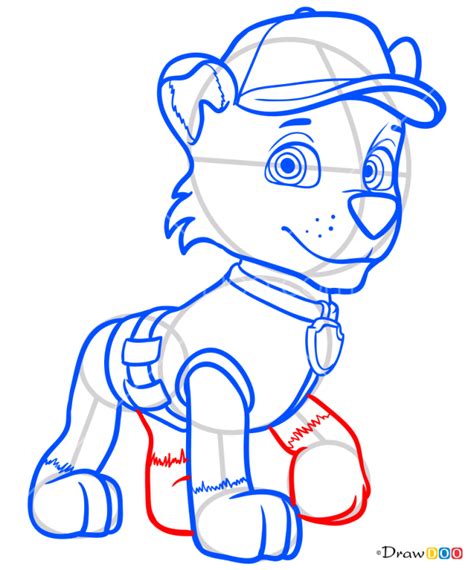 How To Draw Rocky Paw Patrol