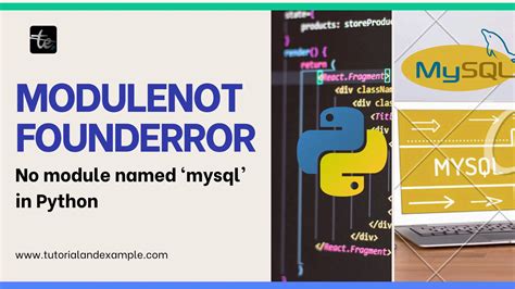 Modulenotfounderror No Module Named Mysql In Python Ppt