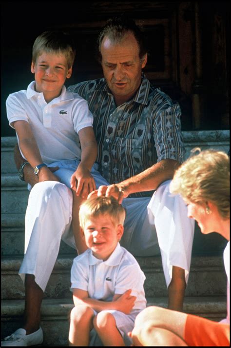 Photo Les Princes William Et Harry Le Roi Juan Carlos D Espagne Et