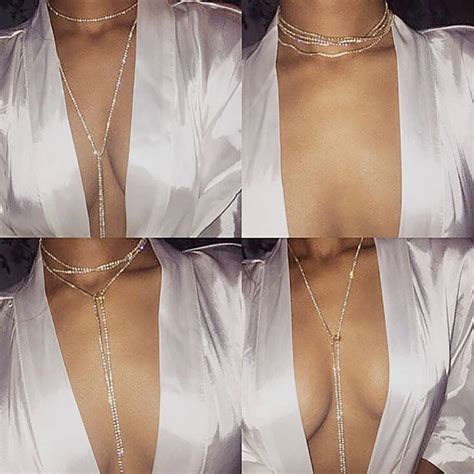 Sexy Chest Chain Body Jewelry Bikini Belly Chains For Women Waist Girl