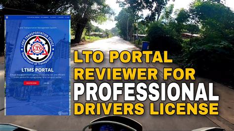 LTO PORTAL REVIEWER FOR COMPUTERIZED EXAM PROFESSIONAL DRIVERS LICENSE