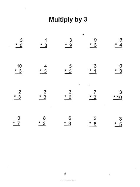 Multiply By 3 And 4 Worksheet