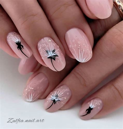 Красивый маникюр Фото OK RU Rose Gold Nails Floral Nails Purple